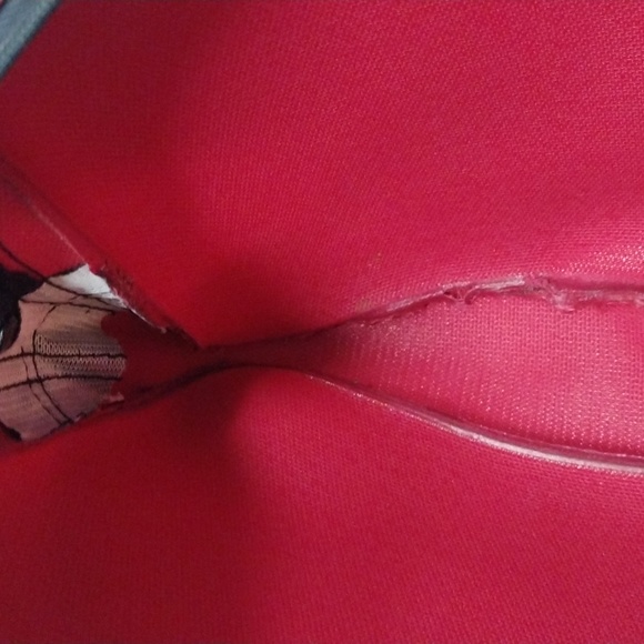 Smal Toiletry Zipper Burgundy and Black Bag Lot of 2 - Picture 7 of 8